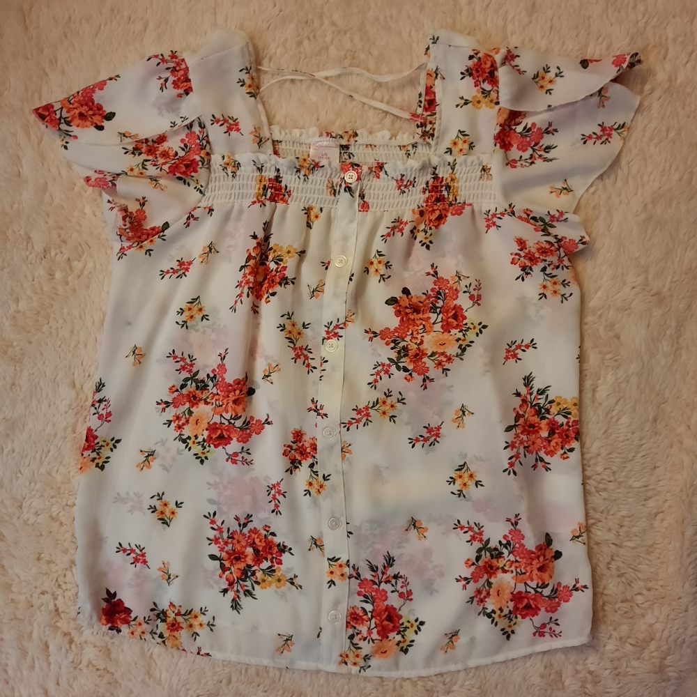 No Boundaries Flower Blouse